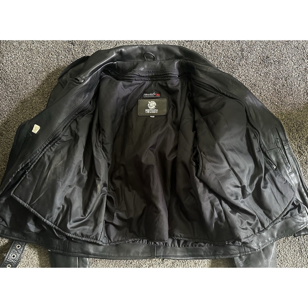 Women's‎ Rebel Ryder Black Leather Jacket  - Size 40 - Picture 4 of 6